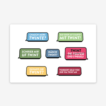 «TWINT slogans» sticker sheet
