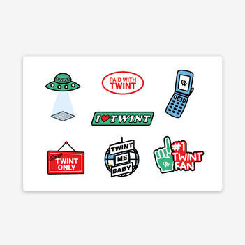 «TWINT themes» sticker sheet